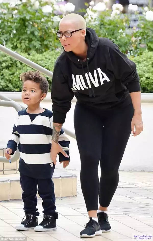 Amber Rose Son, Sebastian Says His Mum Looks Like A Monster [ Watch This!]